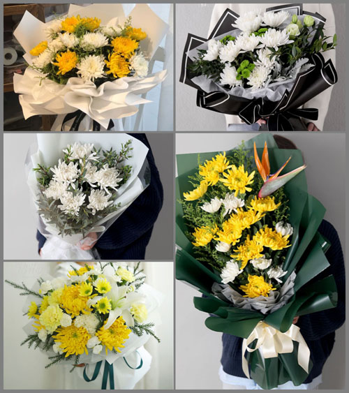 广东梅州市五华县转水镇里塘村白事花束代送